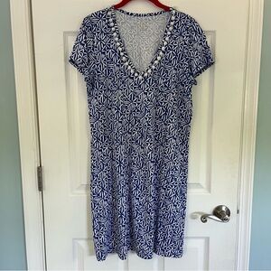 Lilly Pulitzer Etta Dress Corsica Blue - M